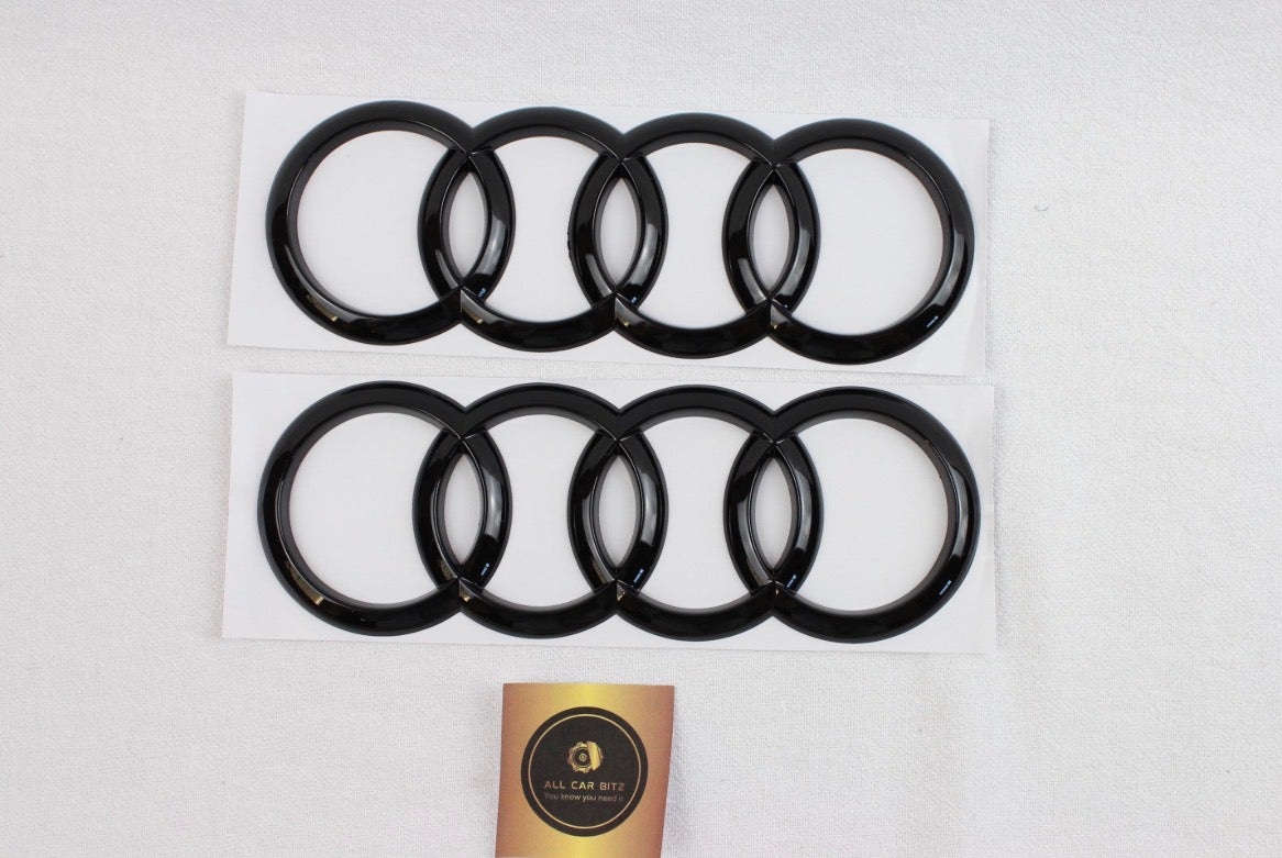 Audi TT  (2007–2021) Front & Rear Rings Badge Set
