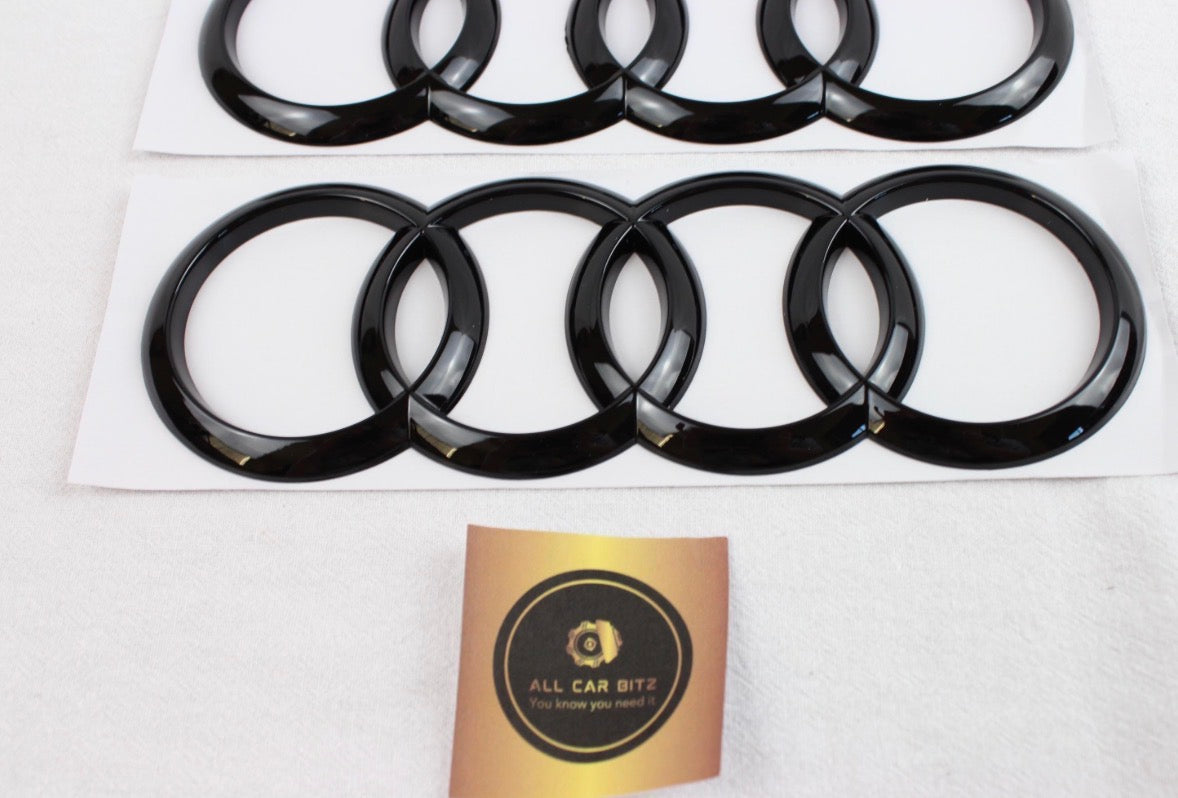 Audi TT  (2007–2021) Front & Rear Rings Badge Set