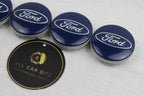 Blue Ford Wheel Centre Caps– Set of 4