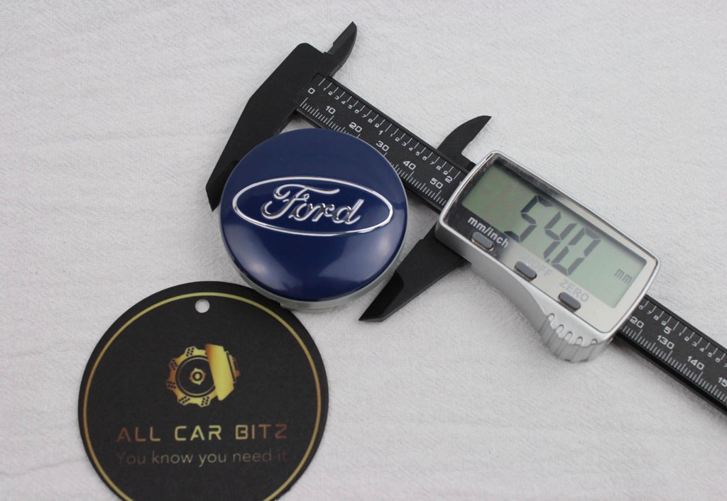 Blue Ford Wheel Centre Caps– Set of 4