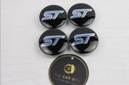 Ford Blue ST Logo Wheel Centre Caps – Set of 4