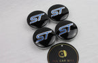 Ford Blue ST Logo Wheel Centre Caps – Set of 4