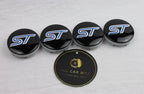Ford Blue ST Logo Wheel Centre Caps – Set of 4