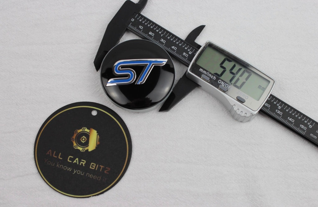 Ford Blue ST Logo Wheel Centre Caps – Set of 4