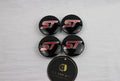 Ford ST (Red and Chrome) Wheel Centre Caps Set of 4
