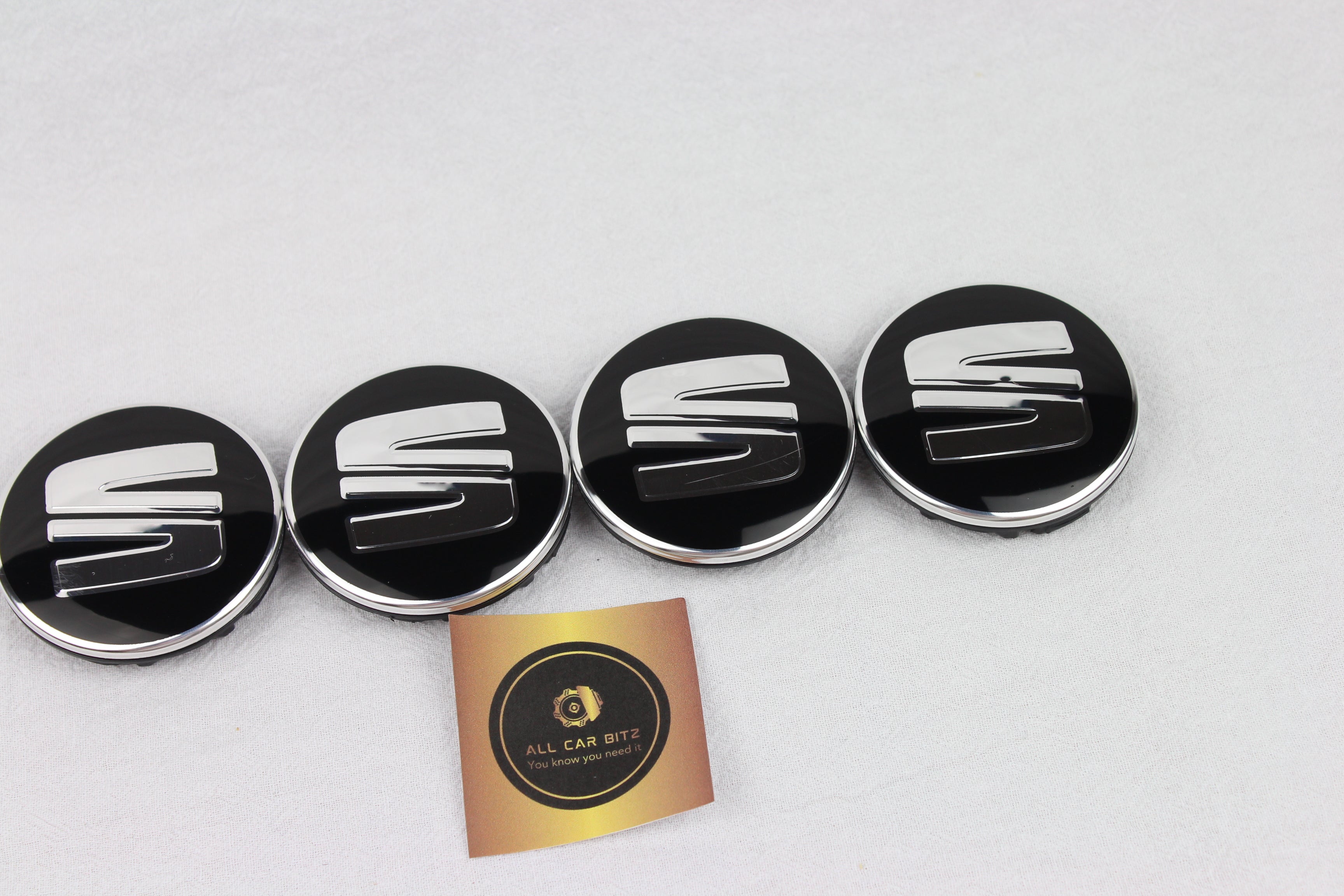 Seat Alloy Wheel Centre Caps 55mm