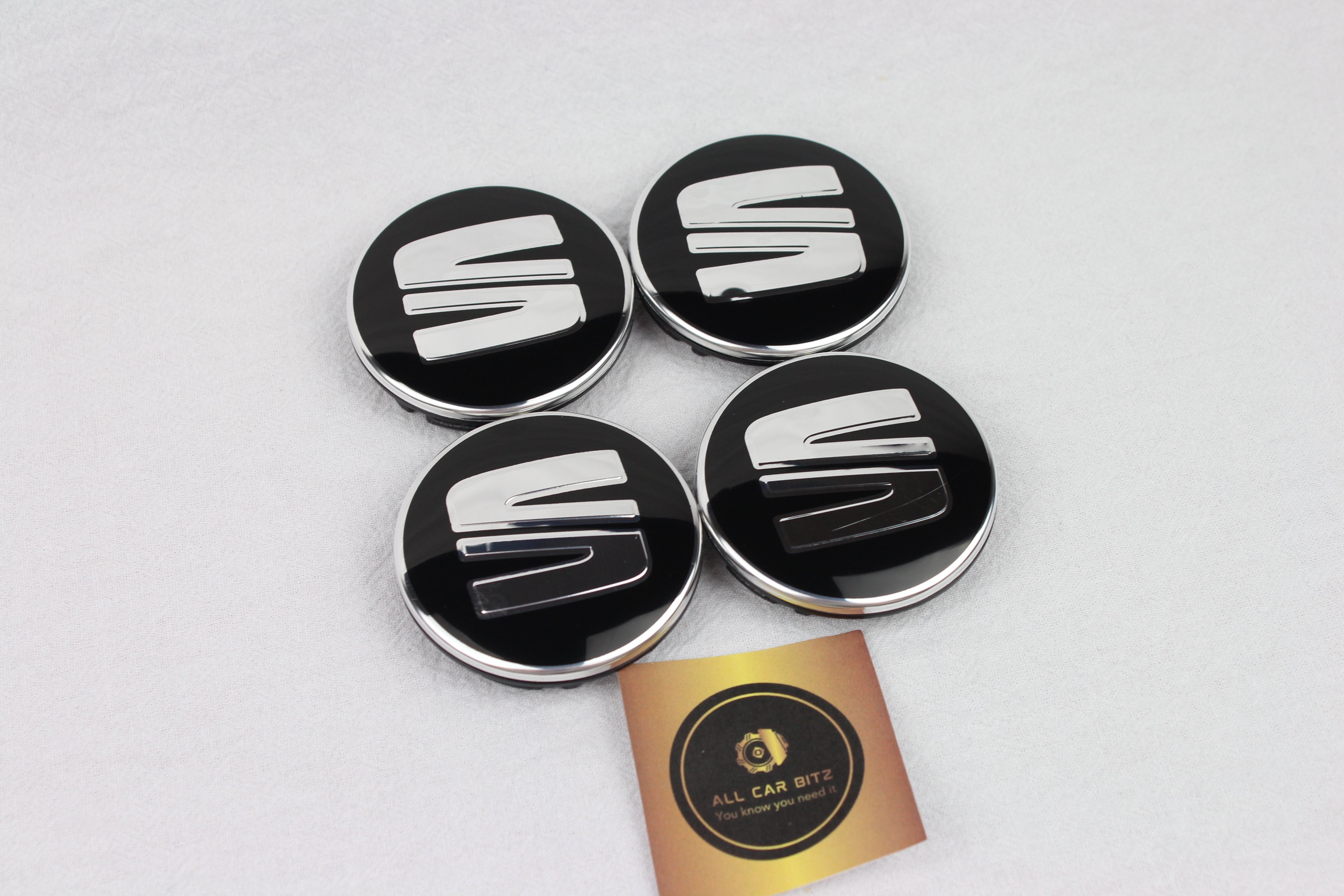 Seat Alloy Wheel Centre Caps 55mm