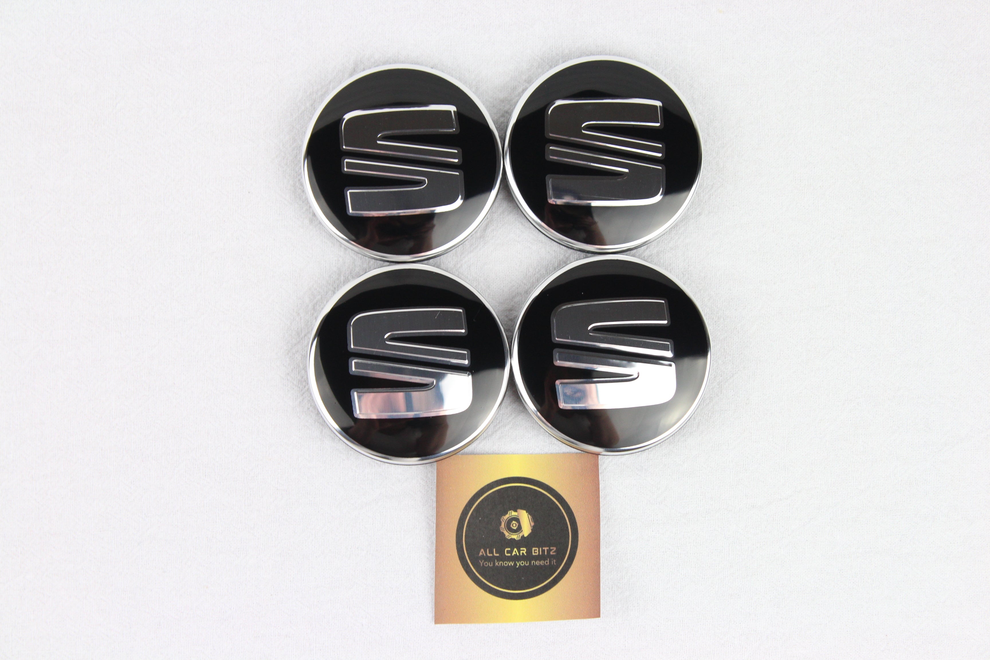 Seat Alloy Wheel Centre Caps 55mm