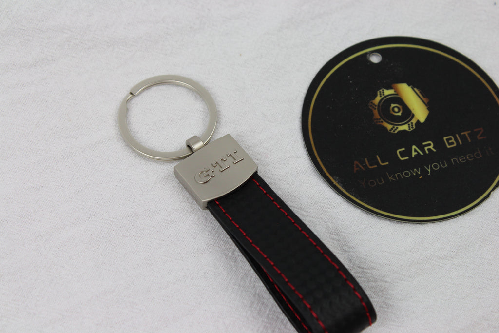 Volkswagen GTI Style Keychain – Carbon Fibre Leather Key Ring
