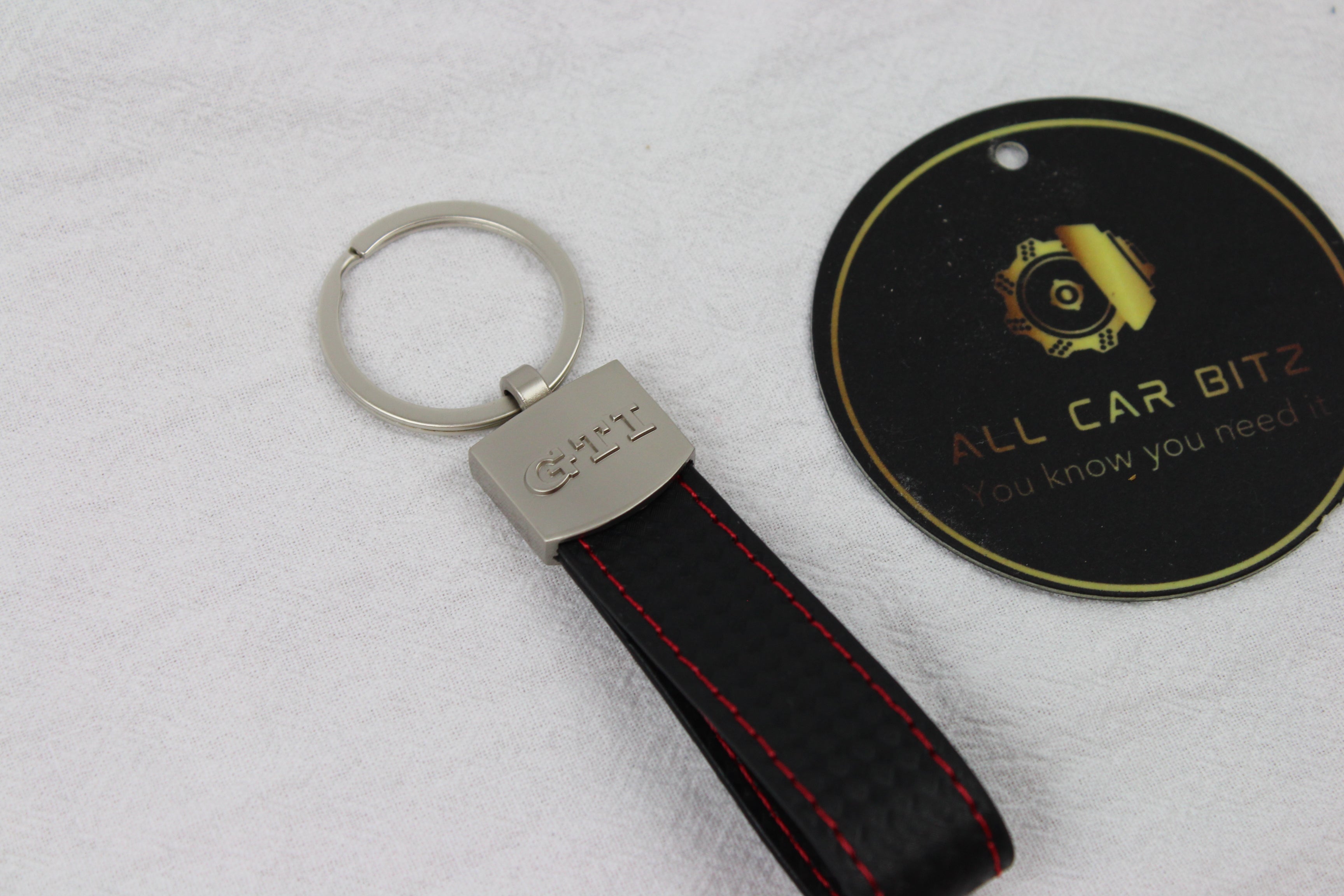 Volkswagen GTI Style Keychain – Carbon Fibre Leather Key Ring