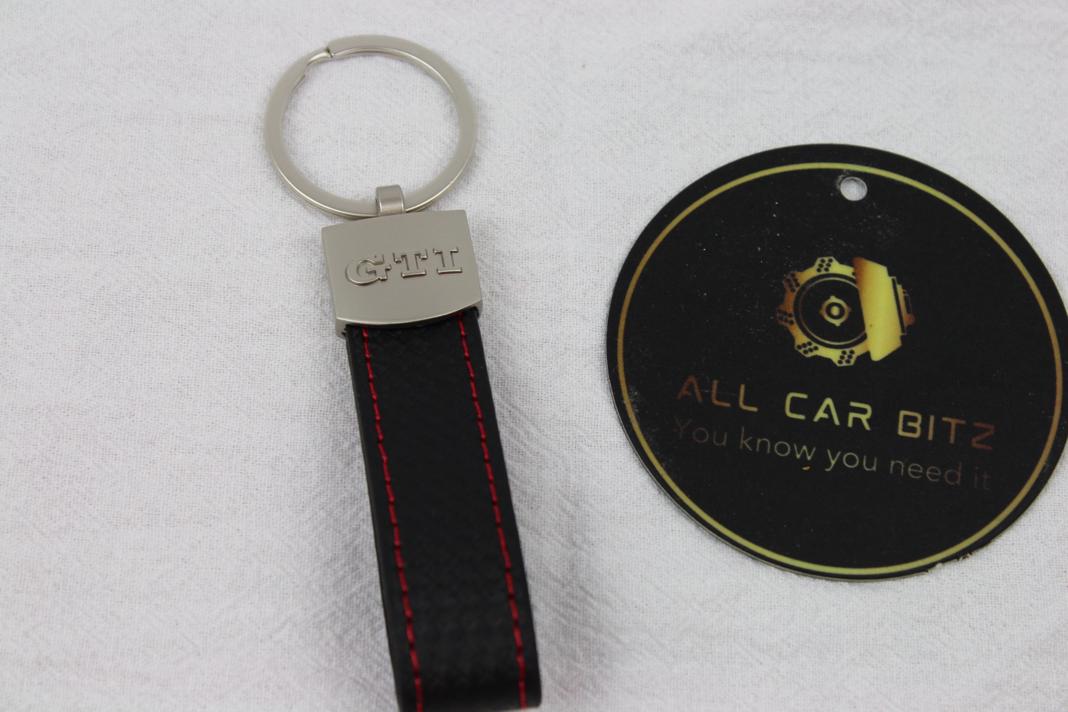 Volkswagen GTI Style Keychain – Carbon Fibre Leather Key Ring