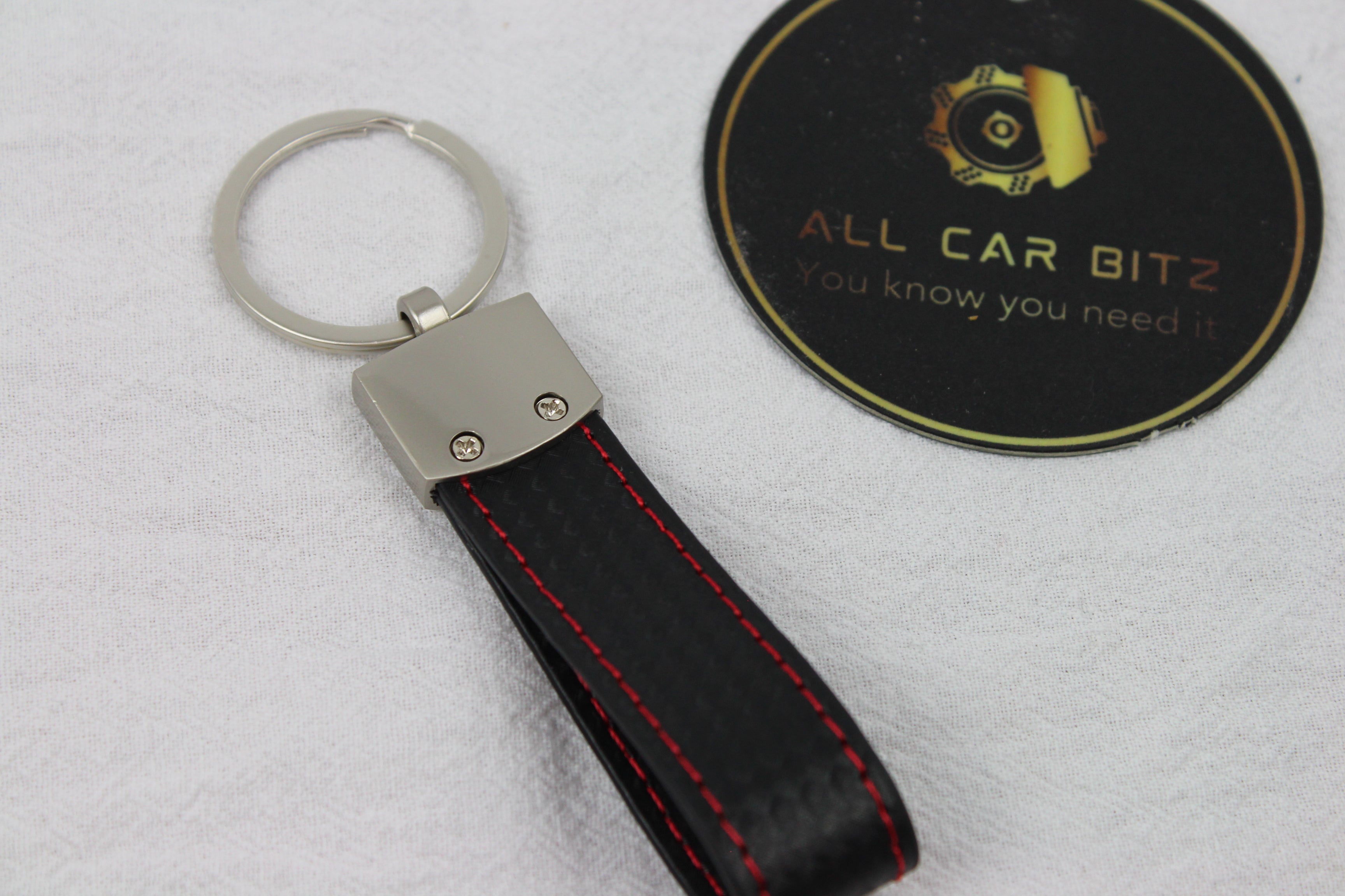 Volkswagen GTI Style Keychain – Carbon Fibre Leather Key Ring