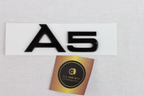 Audi A5 black logo badge