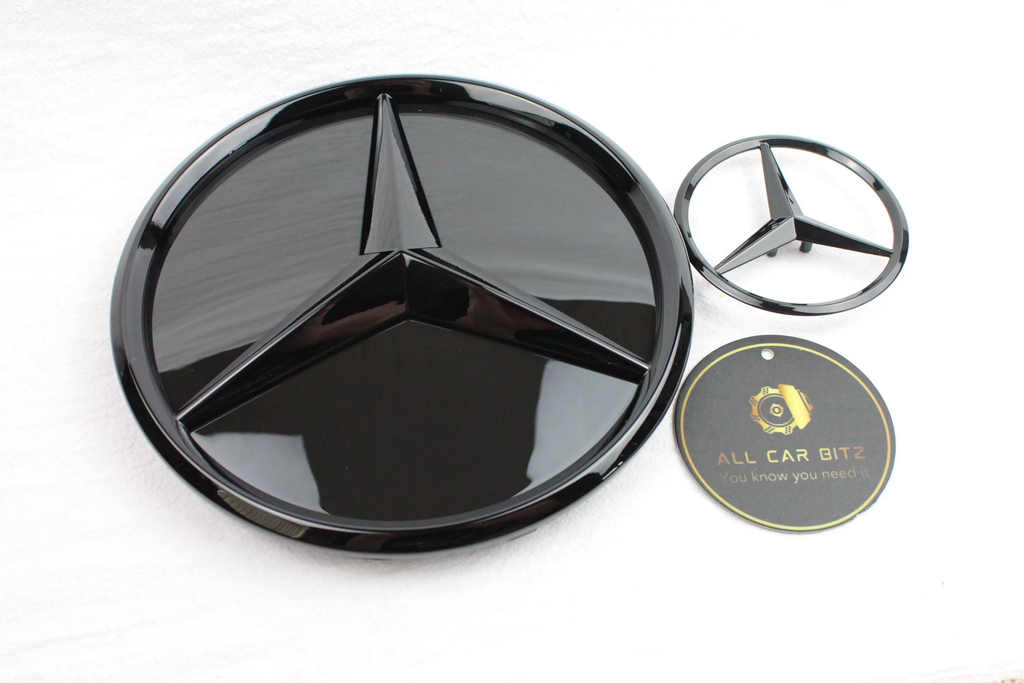 Mercedes-Benz A-Class 2019-2023 Gloss Black Front & Rear Badge Set
