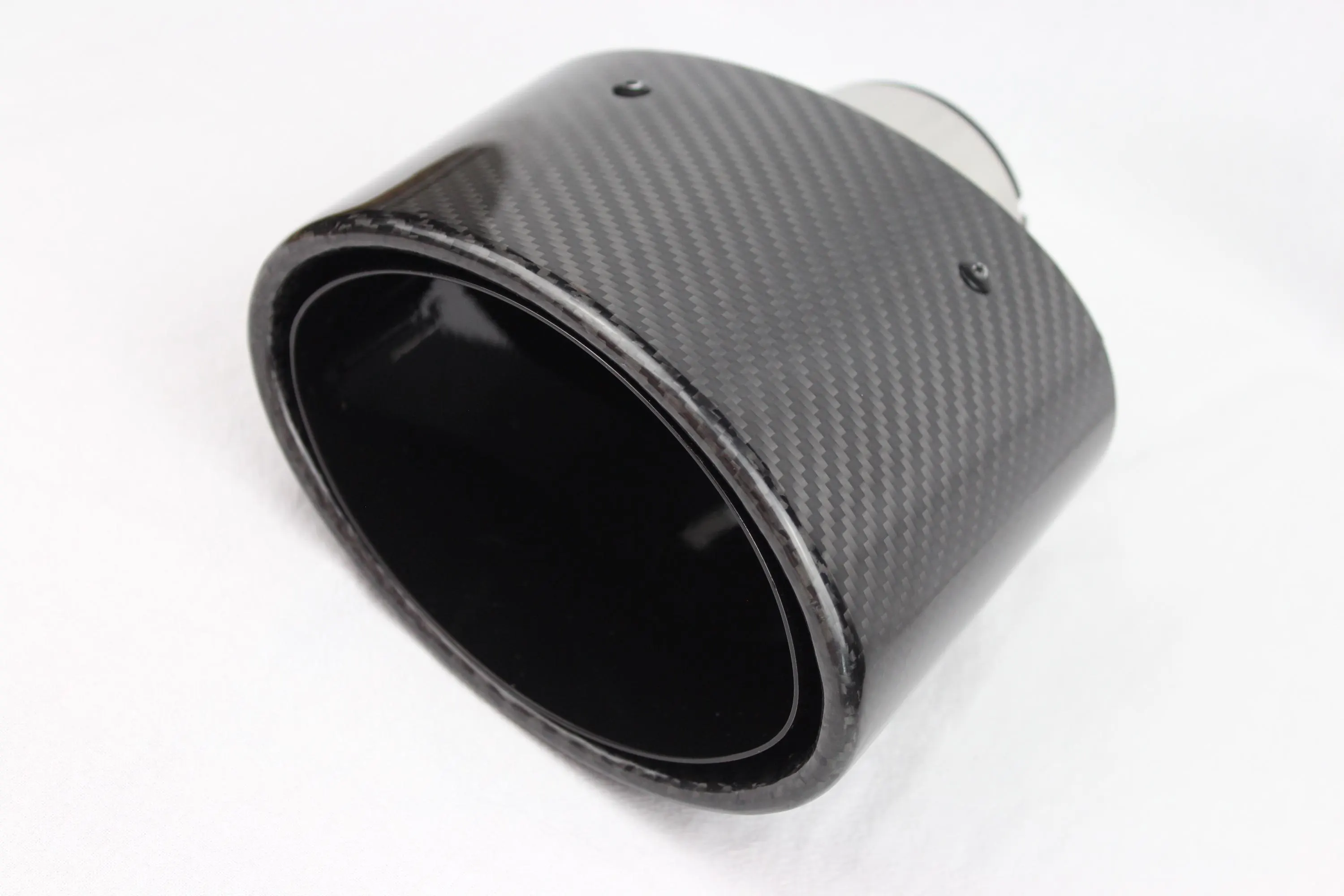 Audi RS3 6"x4" Carbon Fiber Oval Dual Exhaust TailPipe Tips