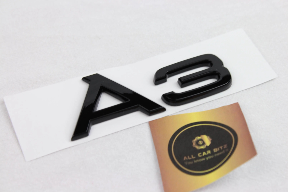 Audi A3 black logo badge