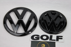 VW Golf MK7 black Badge Set – Front, Rear & GOLF Lettering