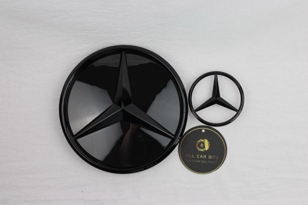 Mercedes-Benz A-Class 2019-2023 Gloss Black Front & Rear Badge Set