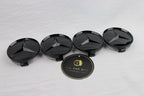 Mercedes-Benz Wheel Centre Caps – Gloss Black Set of 4