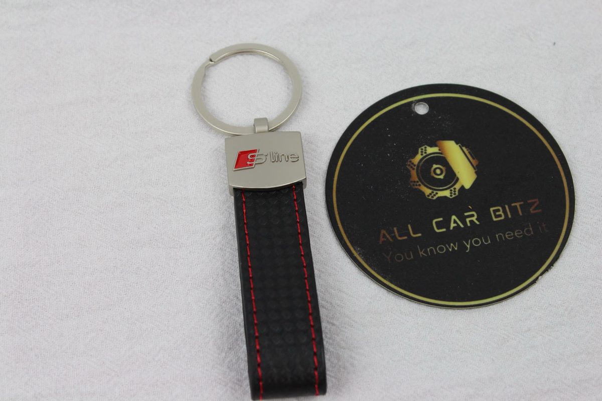 Audi Keychains: S Line with lather strap