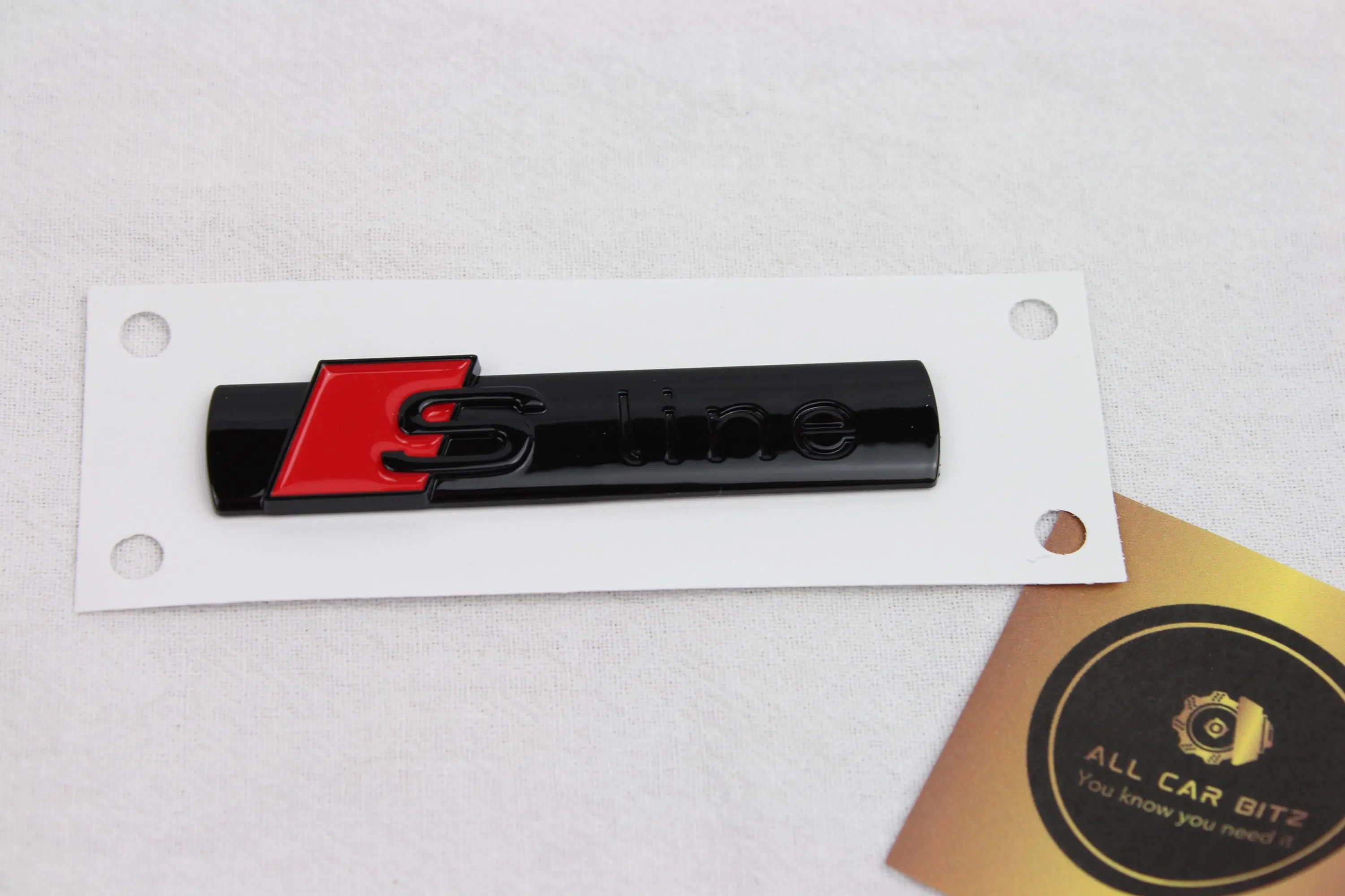 Audi S Line Wing Badge Emblem – Self-Adhesive Side Fender Logo
