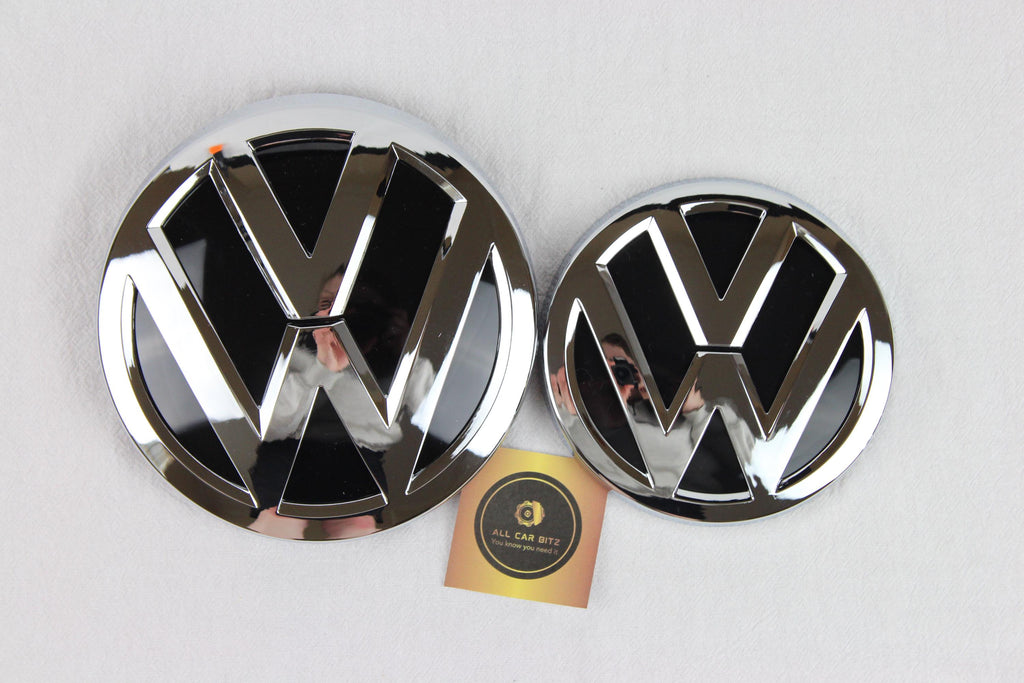 Volkswagen Golf MK7.5 Gloss Chrome Badge Set – Front, Rear & GOLF Lettering