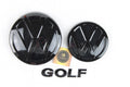 Volkswagen Golf MK7.5 Gloss Black Badge Set – Front, Rear &amp; GOLF Lettering