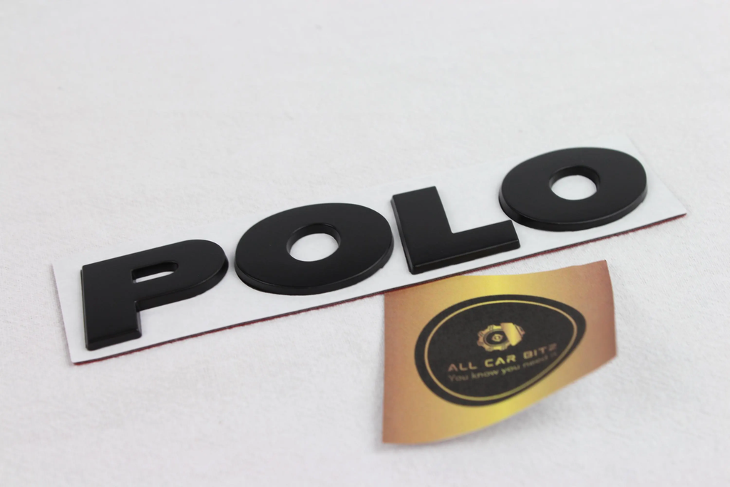 Volkswagen Black Polo logo badge