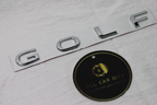 Volkswagen Golf MK8 2020–2026 chrome GOLF Letter Emblem