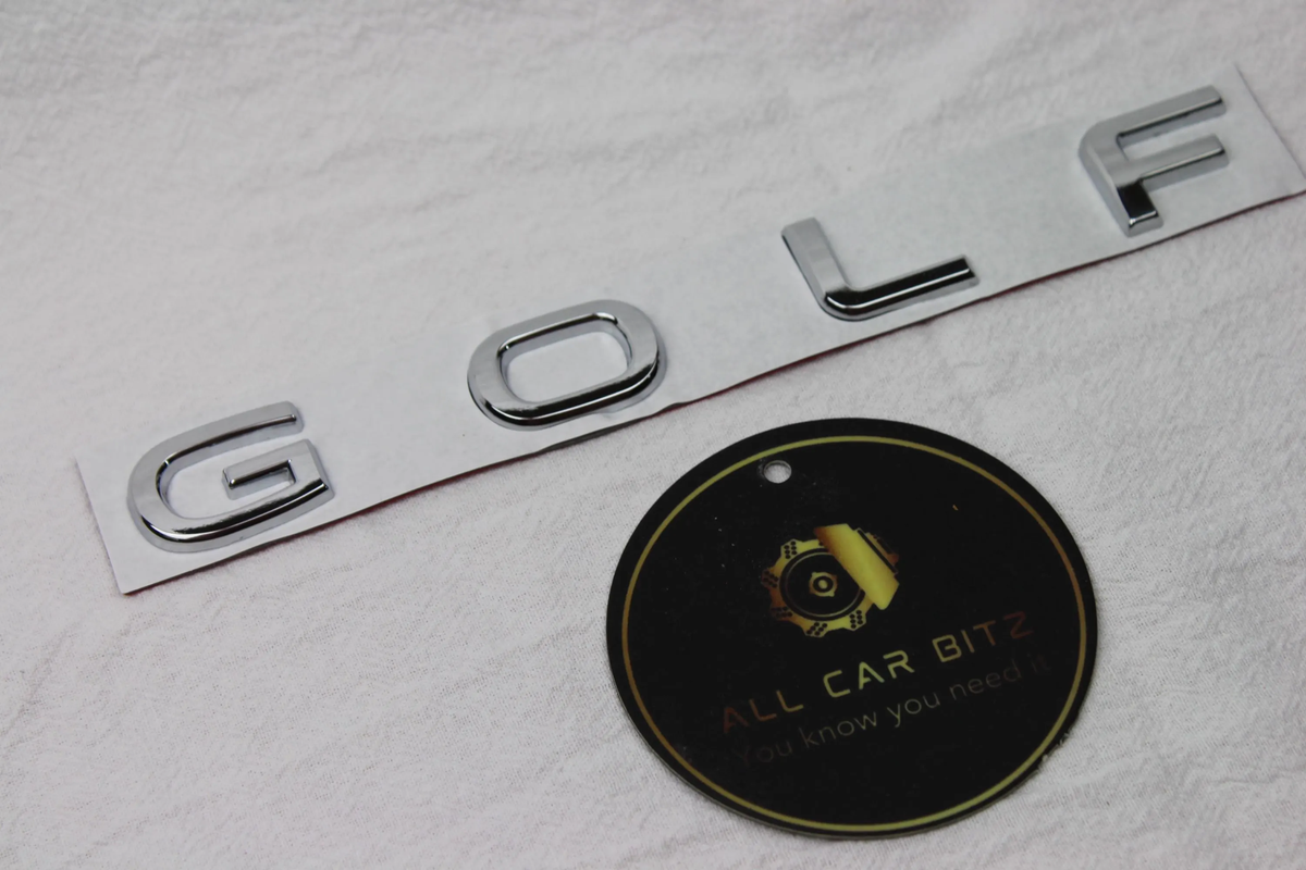 Volkswagen Golf MK8 2020–2026 chrome GOLF Letter Emblem