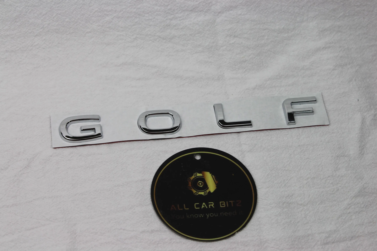 Volkswagen Golf MK8 2020–2026 chrome GOLF Letter Emblem