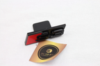 Audi S3 Front Grille Badge – Gloss Black & Red Emblem