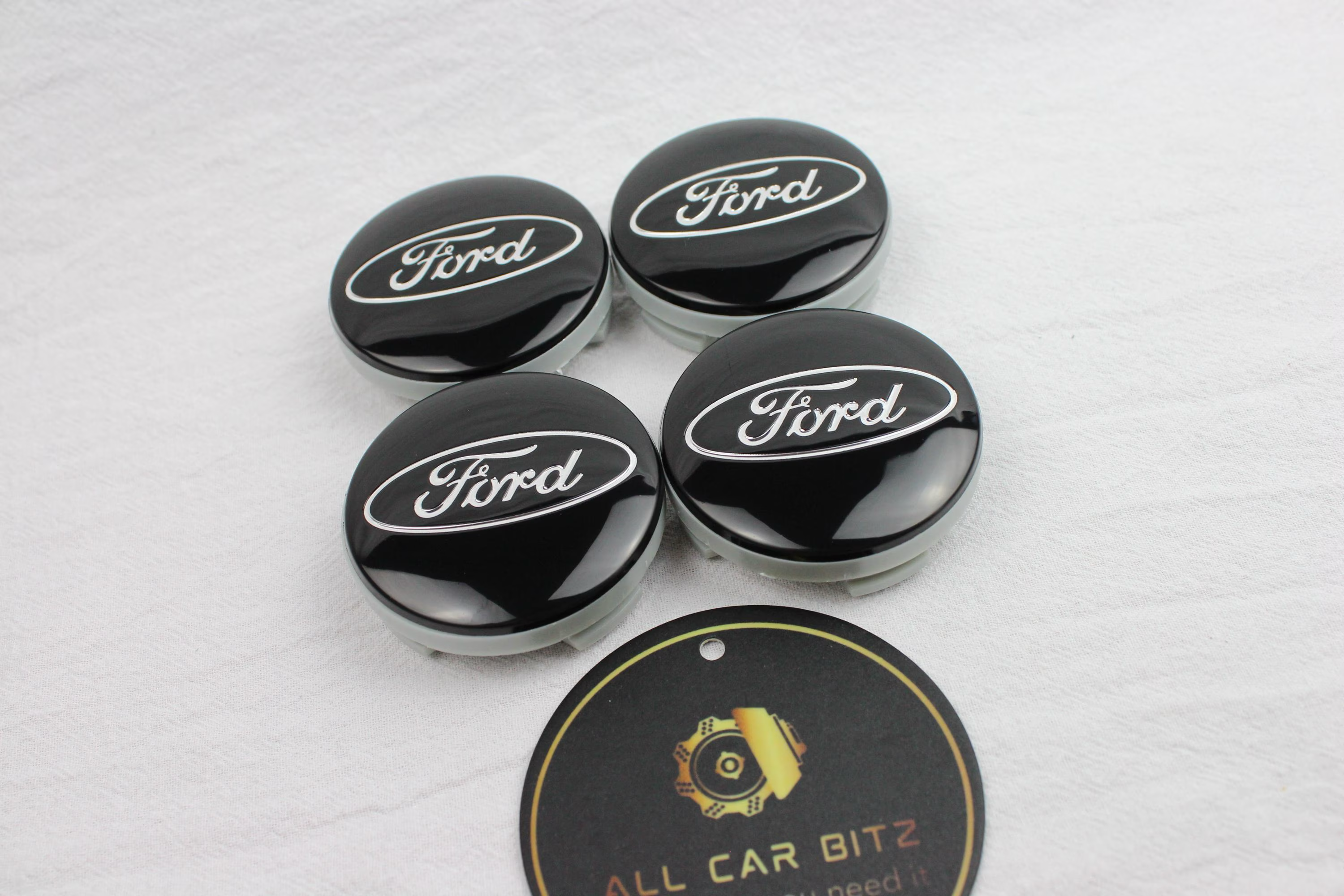 Black Ford Wheel Centre Caps