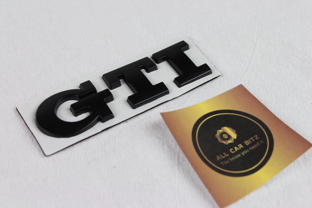 Black Volkswagen GTI logo badge