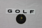 Volkswagen Golf MK8 2020–2026 black GOLF Letter Emblem