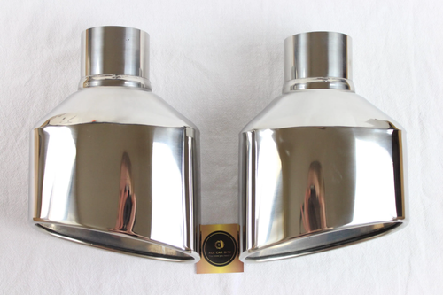 Audi RS3 6"x4" Chrome Oval Dual Exhaust TailPipe Tips
