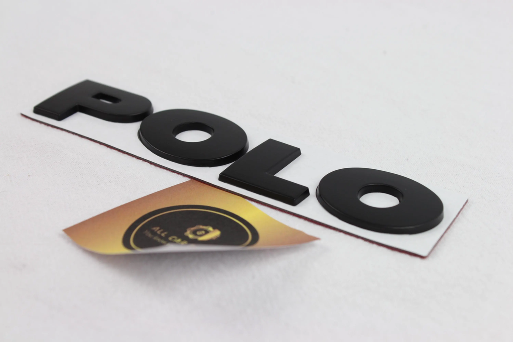 Volkswagen Black Polo logo badge