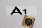 Audi A1 black logo badge