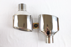 Audi RS3 6"x4" Chrome Oval Dual Exhaust TailPipe Tips