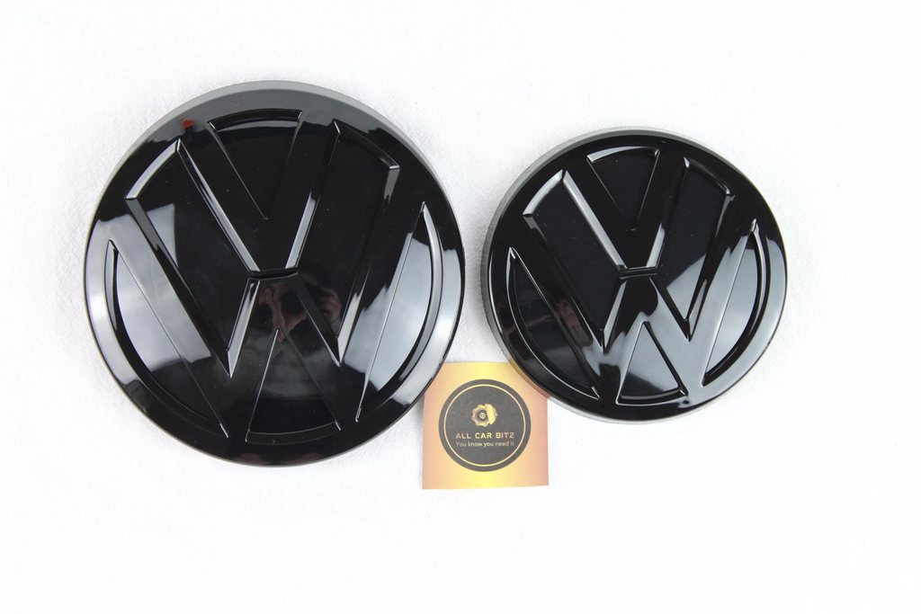 Volkswagen Golf MK7.5 Black GTI Black Complete Badge & Wheel Cap Set