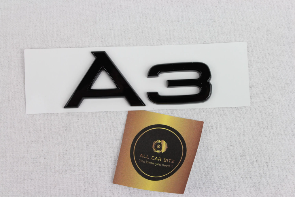Audi A3 black logo badge