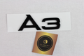 Audi A3 black logo badge