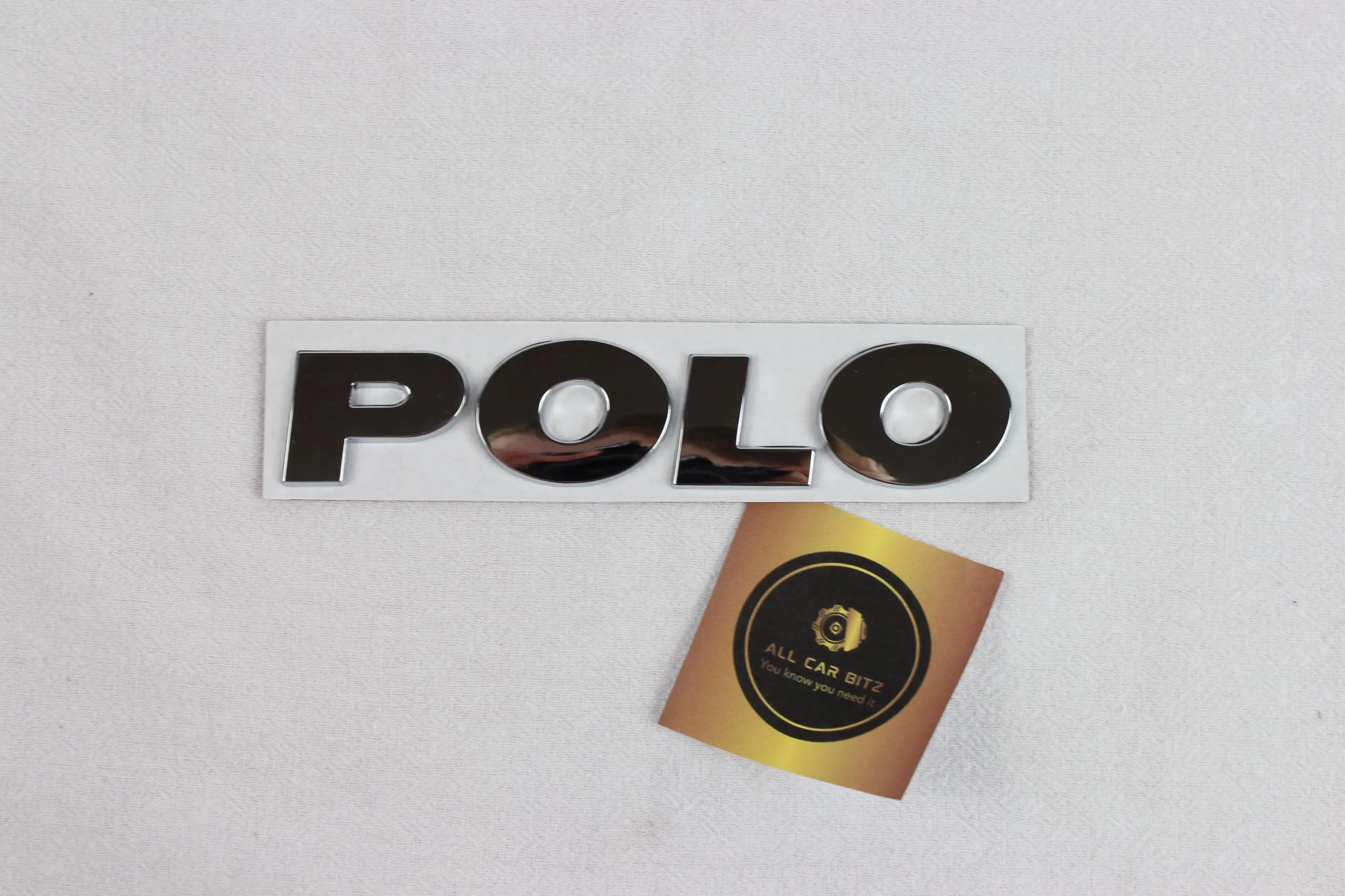 Volkswagen Chrome Polo logo badge