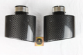 Audi RS3 6"x4" Carbon Fiber Oval Dual Exhaust TailPipe Tips