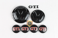 Volkswagen Golf MK7.5 Black GTI Black Complete Badge & Wheel Cap Set