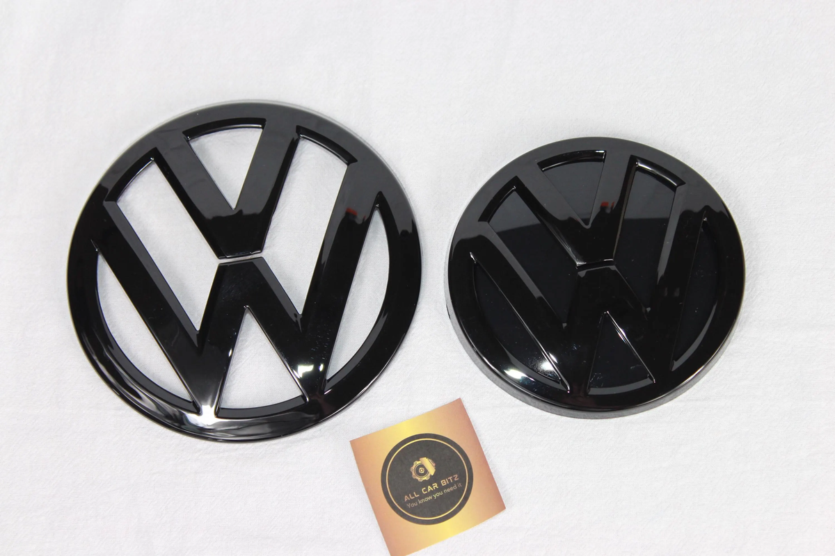 VW Golf MK7 black Badge Set – Front, Rear & GOLF Lettering