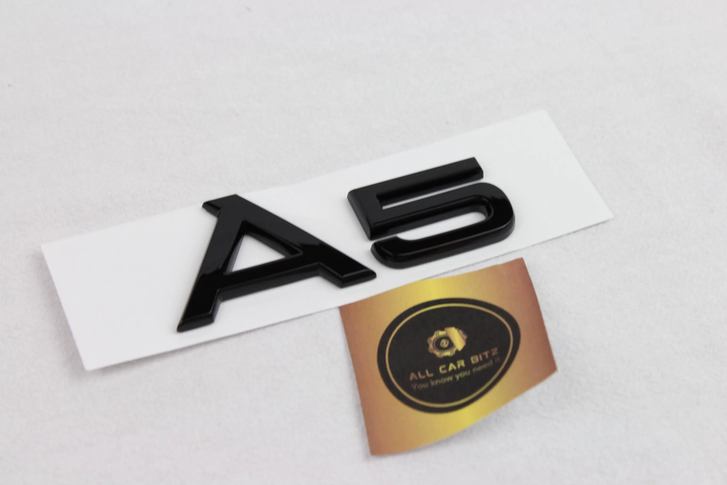 Audi A5 black logo badge