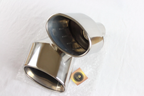 Audi RS3 6"x4" Chrome Oval Dual Exhaust TailPipe Tips