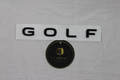 Volkswagen Golf MK8 2020–2026 black GOLF Letter Emblem