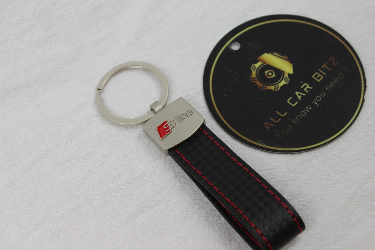 Audi Keychains: S Line with lather strap